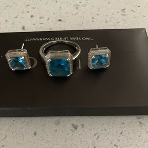 Earrings and ring set. Fine jewelry. Ring size 5